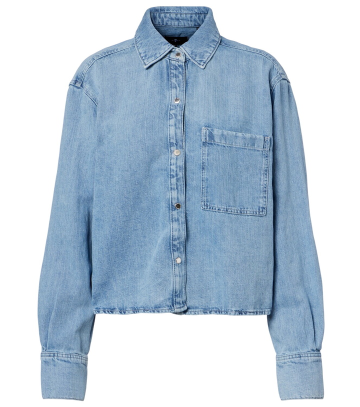 Photo: 7 For All Mankind Ivy cotton and linen denim shirt