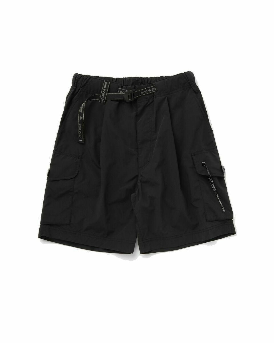 Photo: And Wander Oversized Cargo Short Pants Black - Mens - Casual Shorts