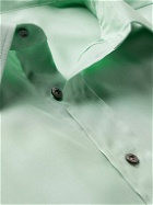 TOM FORD - Silk-Blend Satin Shirt - Green