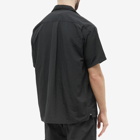 Nanga Men's Nylon Tusser Open Collar Shirt in Black