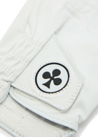 Malbon Clover Leather Golf Glove White
