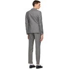 Z Zegna Grey Wool Double-Breasted Suit