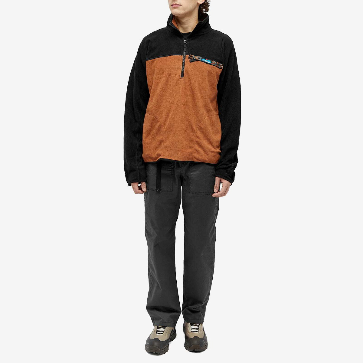 KAVU Men's Half Zip Throwshirt - Birchwood