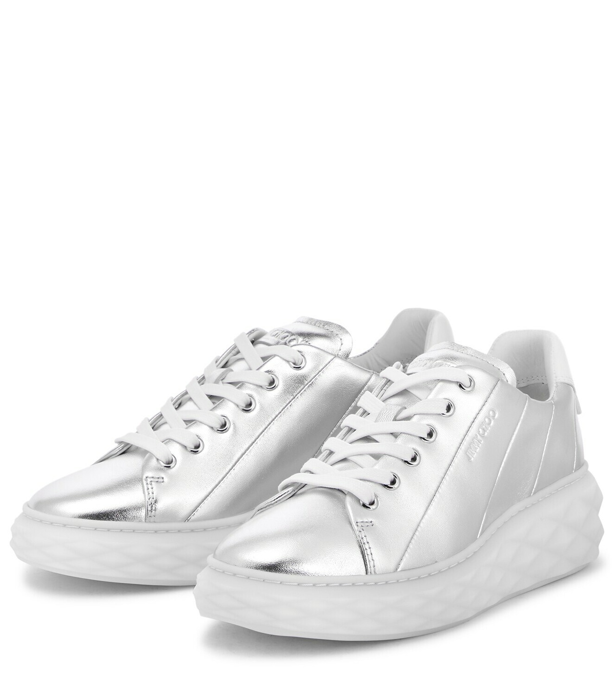 Jimmy Choo Diamond Light Maxi/F leather sneakers Jimmy Choo