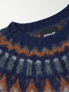 Howlin' - Future Fantasy Fair Isle Brushed-Wool Sweater - Blue