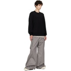 Rick Owens Black Tower Crewneck Sweatshirt