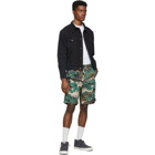 Diesel Green Camo P-Frank-Sho Shorts