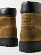 Givenchy - Show Logo-Debossed Distressed Leather Ankle Boots - Brown