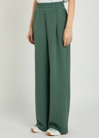 Varley The Extra Wide Leg 29.5in Stretch-jersey Sweatpants Dark Green