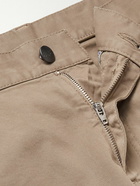 Canali - Straight-Leg Cotton-Blend Twill Trousers - Brown