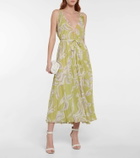 Pucci Printed georgette midi dress