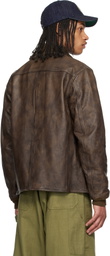 RRL Brown Parkhurst Leather Jacket