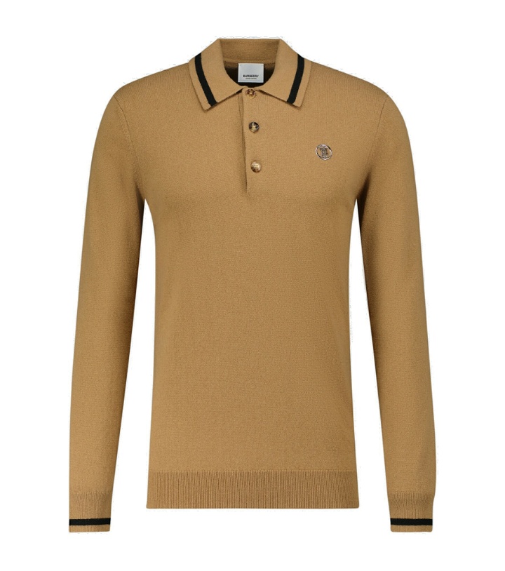 Photo: Burberry - Long-sleeved cashmere polo shirt