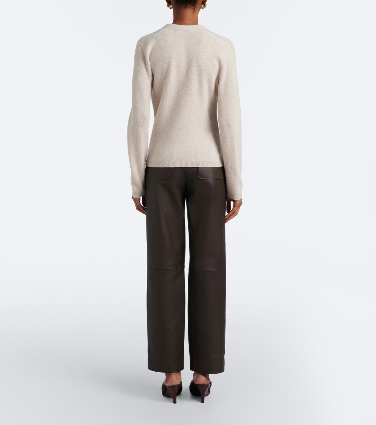 Vince Leather straight pants