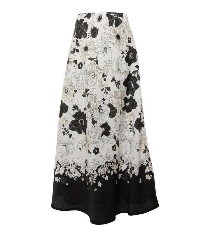 Photo: Zimmermann Pop floral linen maxi skirt