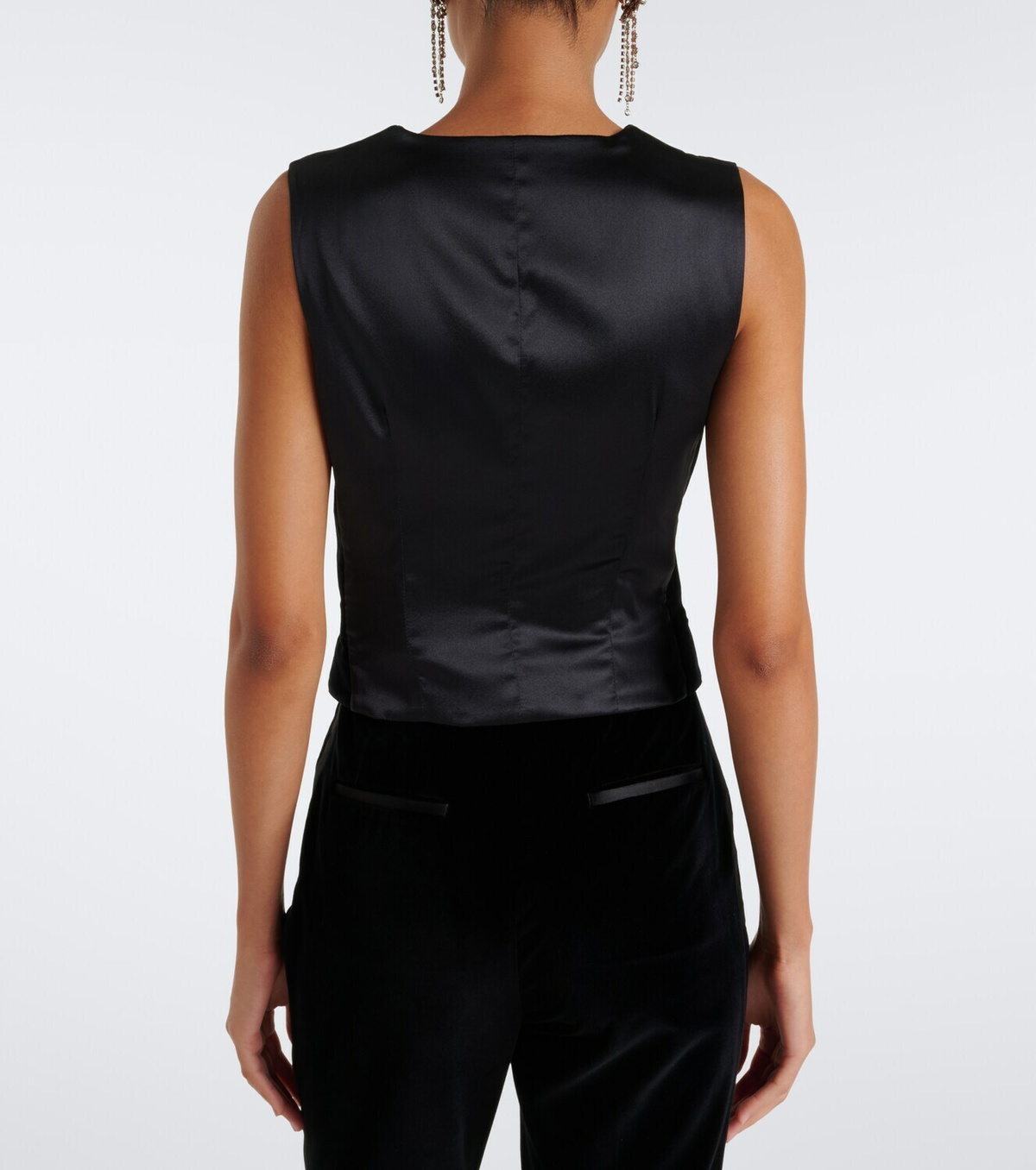 Dolce&Gabbana Cotton and silk-blend velvet vest