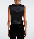 Dolce&Gabbana Cotton and silk-blend velvet vest