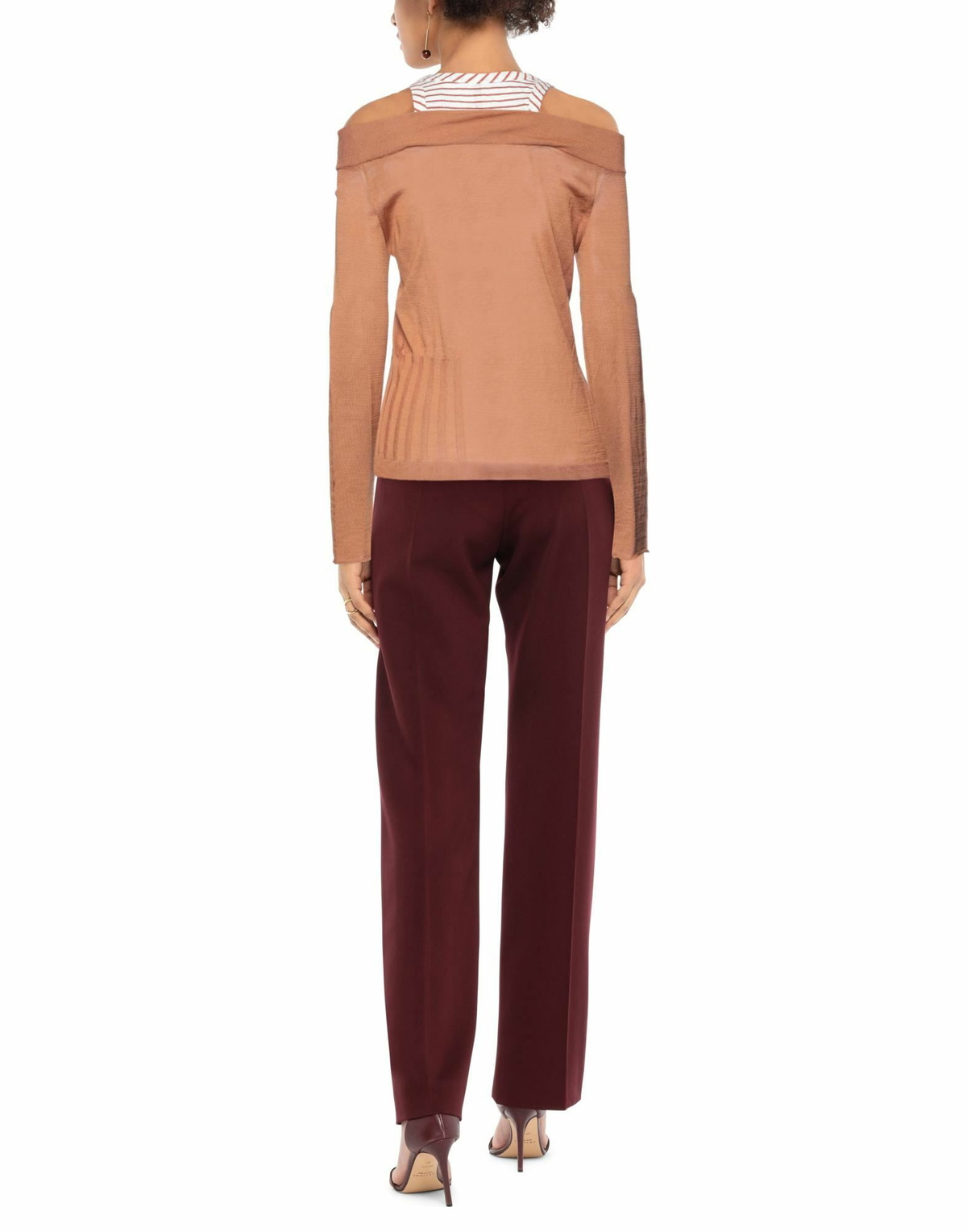 Manila Grace Womens Sweater in Brown