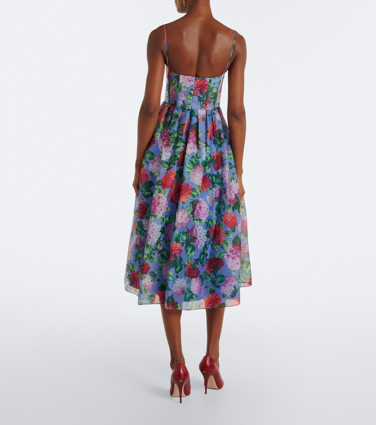 Carolina Herrera Floral silk crêpe cocktail dress