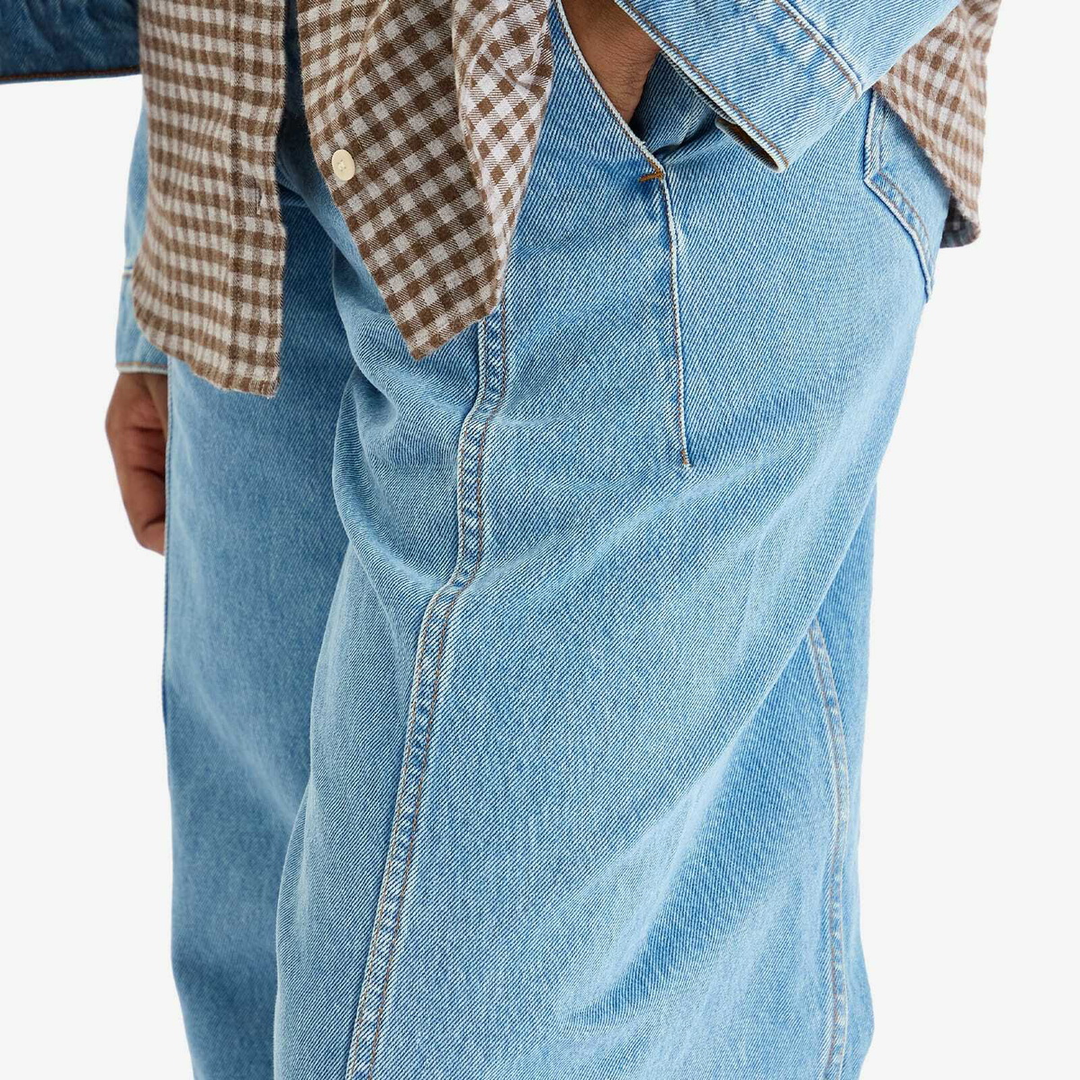 YMC Women's Displaced Seam Jeans in Blue