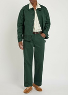 Bode Knolly Brook Side Canvas Jacket Dark Green