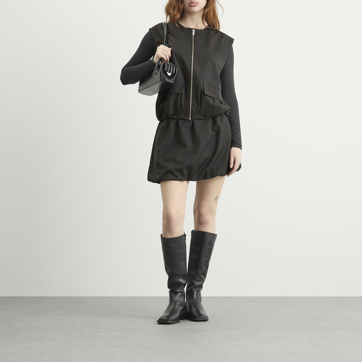 Samsøe Samsøe Women's Sakelly Vest Top in Dark Grey Melange