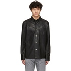 Hugo Black Leather Lorean Shirt