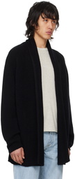 The Elder Statesman Black Italy Smoking Cardigan