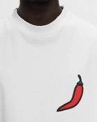 032c On Fire Oversized T Shirt White Shortsleeves