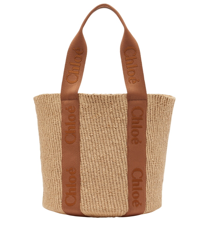Photo: Chloé Woody Large raffia shoulder bag