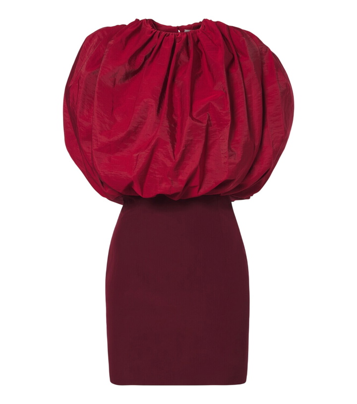 Photo: Magda Butrym Draped silk-blend minidress