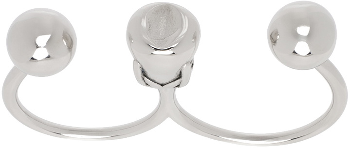 Photo: IN GOLD WE TRUST PARIS Silver Piercing Double Ring