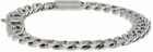 Giorgio Armani Silver Curb Chain Bracelet