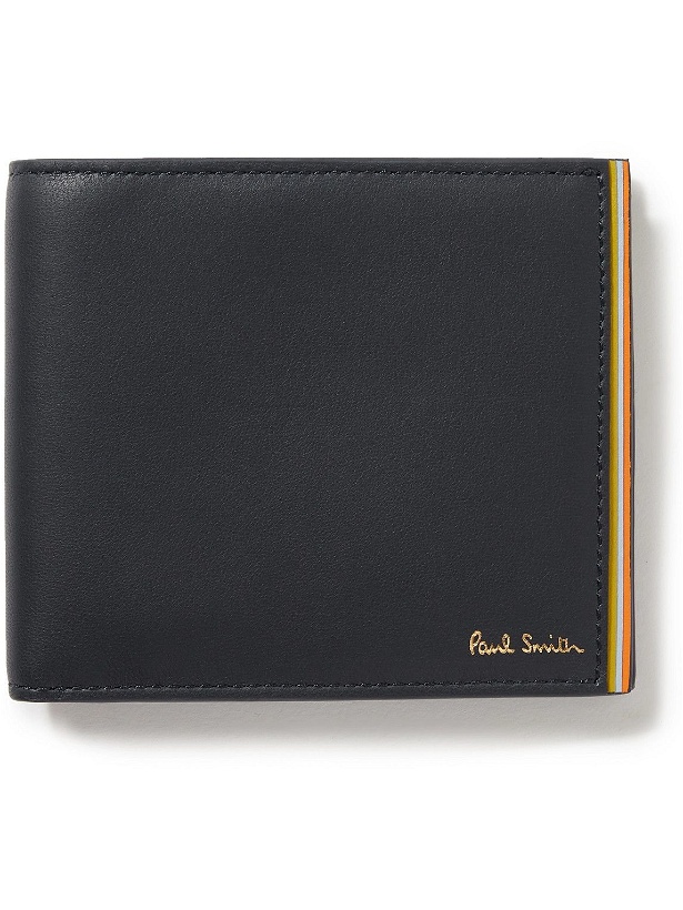 Photo: Paul Smith - Logo-Print Striped Leather Billfold Wallet