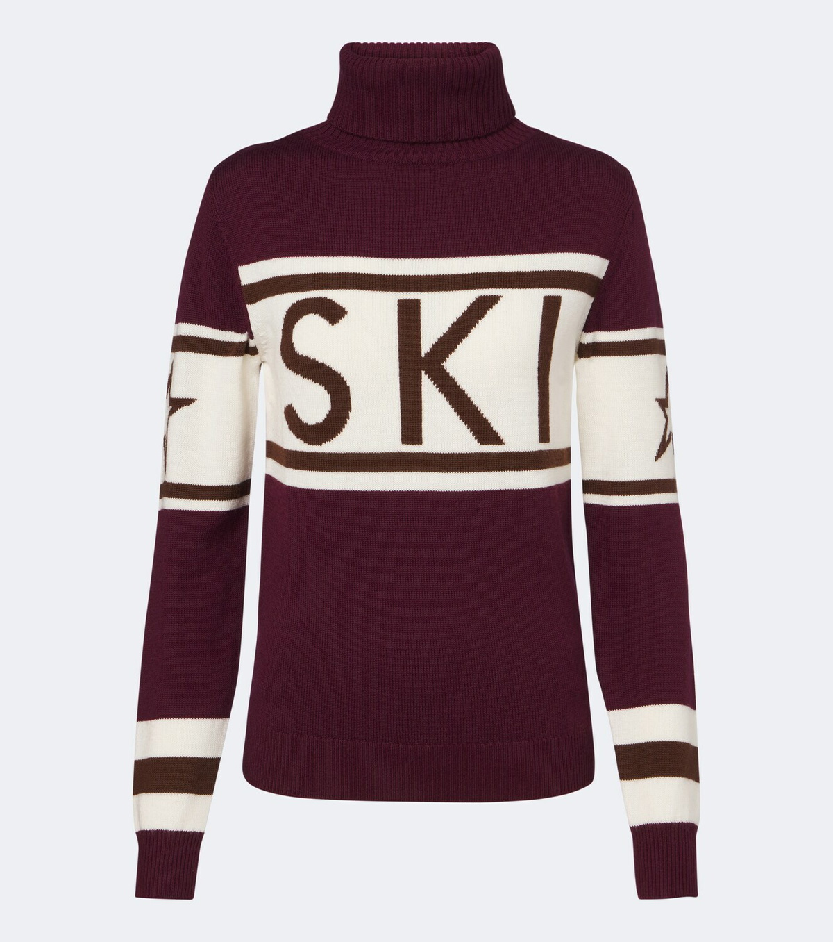 Perfect Moment Schild intarsia wool turtleneck sweater