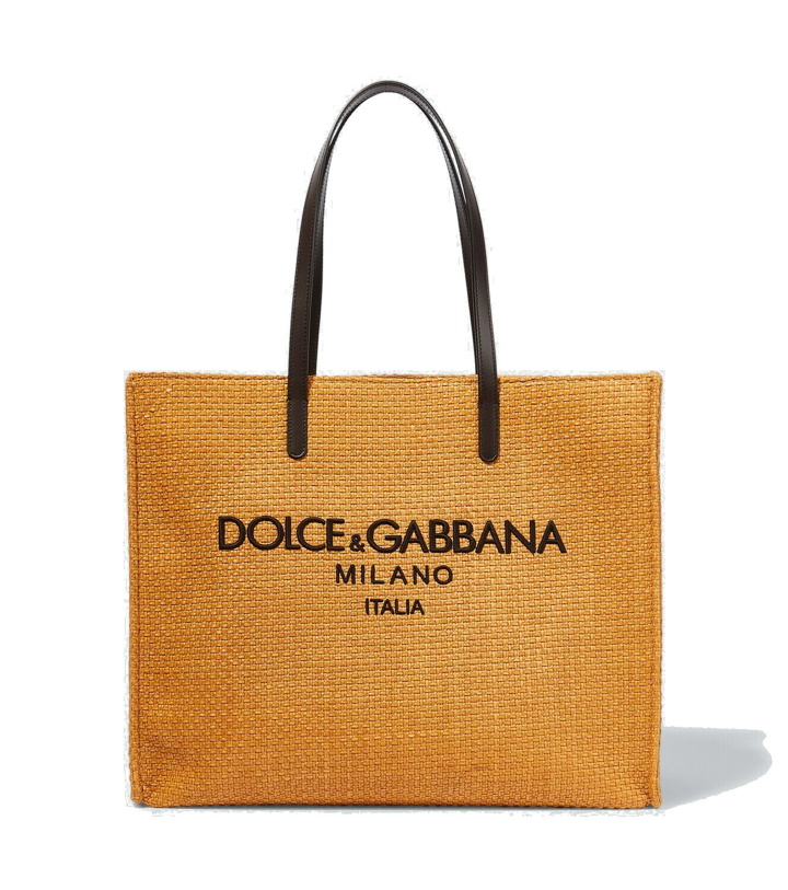 Photo: Dolce&Gabbana - Printed canvas tote bag