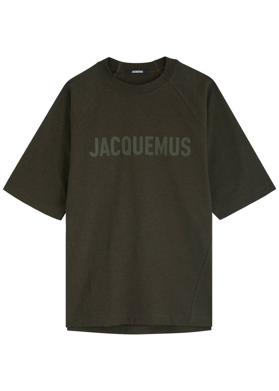 Jacquemus logo-patch Cotton T-shirt | Black | FARFETCH GE