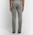Incotex - Light-Grey Slim-Fit Textured Cotton-Blend Trousers - Gray