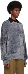 LGN Louis Gabriel Nouchi Gray Fuzzy Sweater