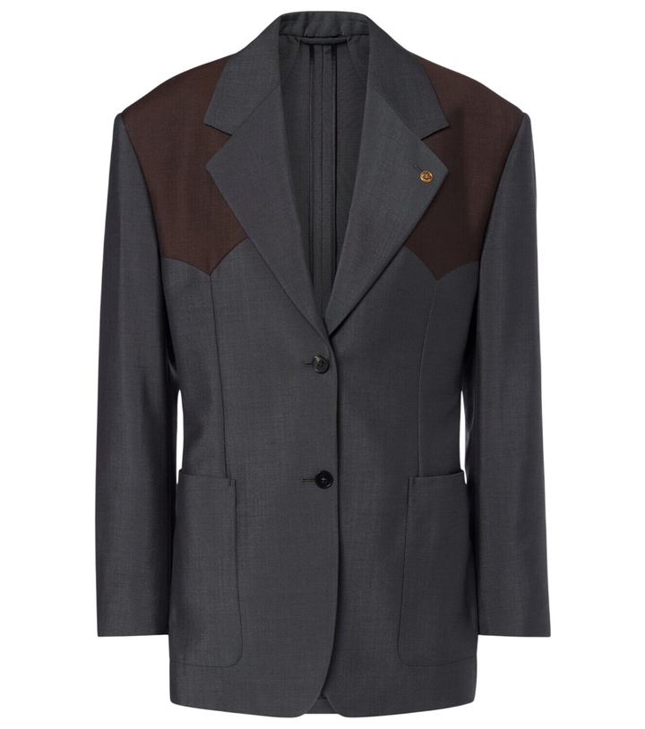 Photo: Versace Medusa wool and mohair blazer