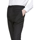 Hugo Black Pinstripe Extra Slim Harly Trousers