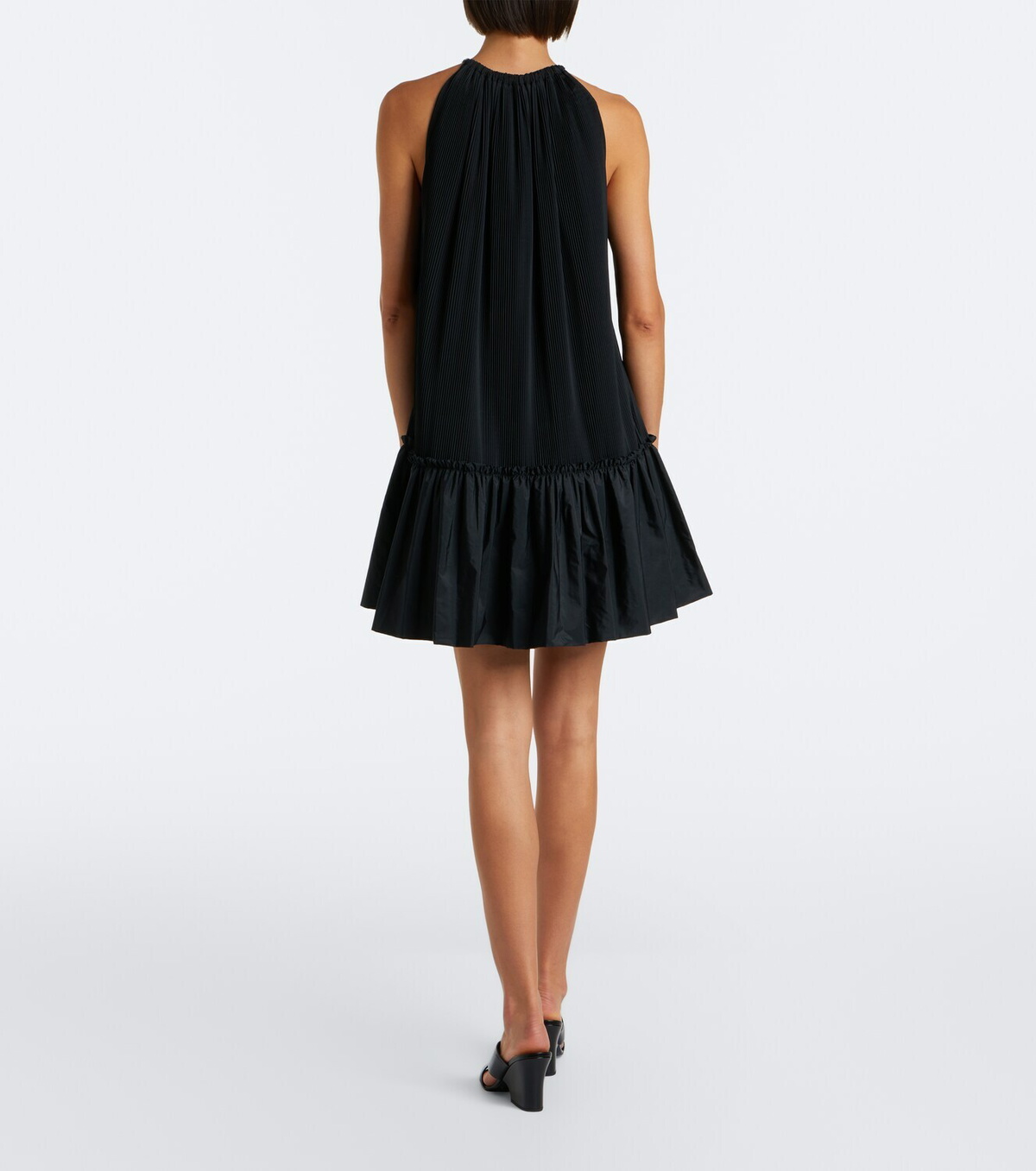 Max Mara Embellished halterneck minidress