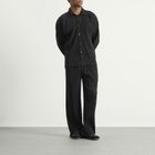 Homme Plisse Men's Button Down Shirt in 15-Black