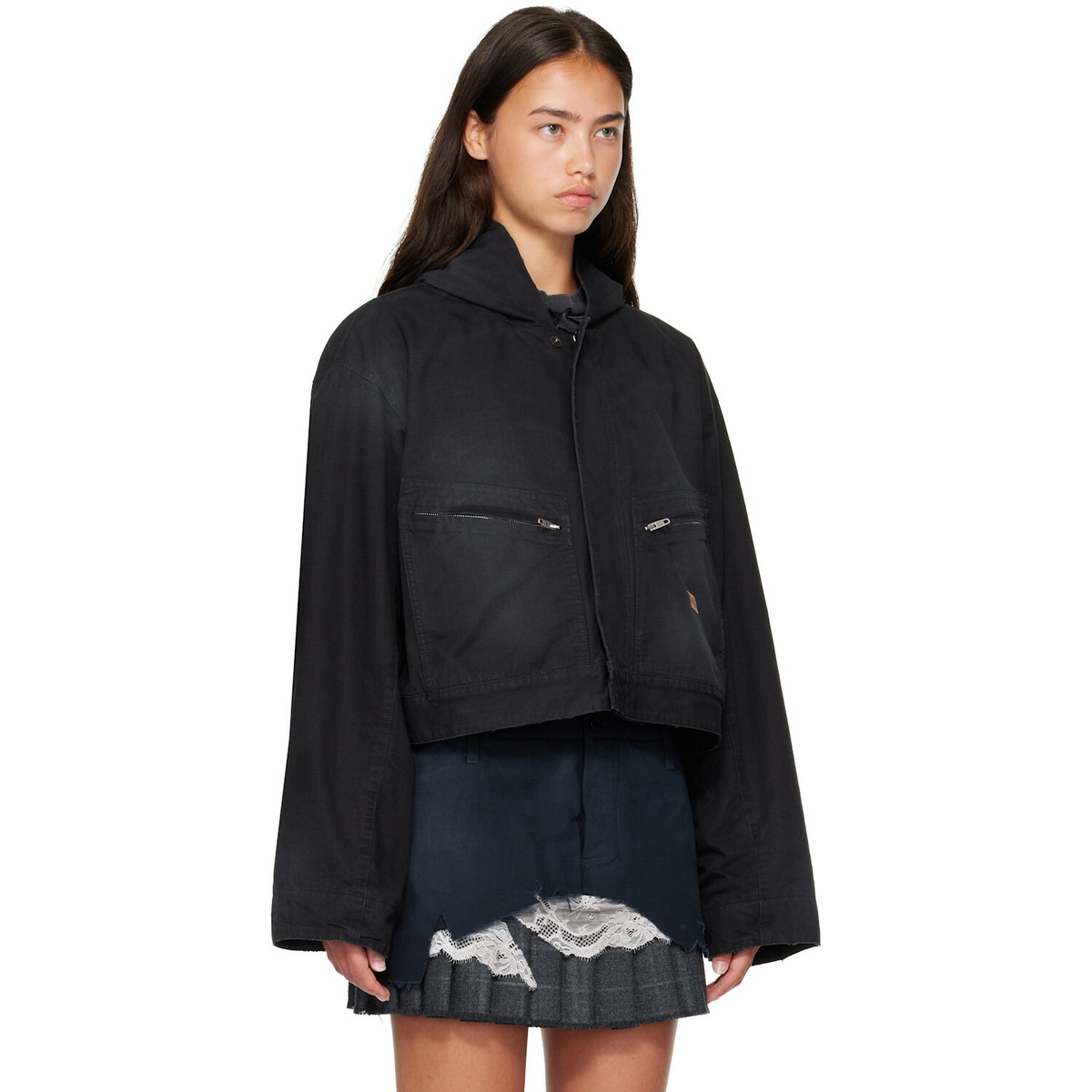 Balenciaga Black Cropped Jacket