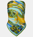 Christopher Esber Floral silk scarf