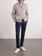 Canali - Slim-Fit Tapered Cotton-Blend Twill Chinos - Blue