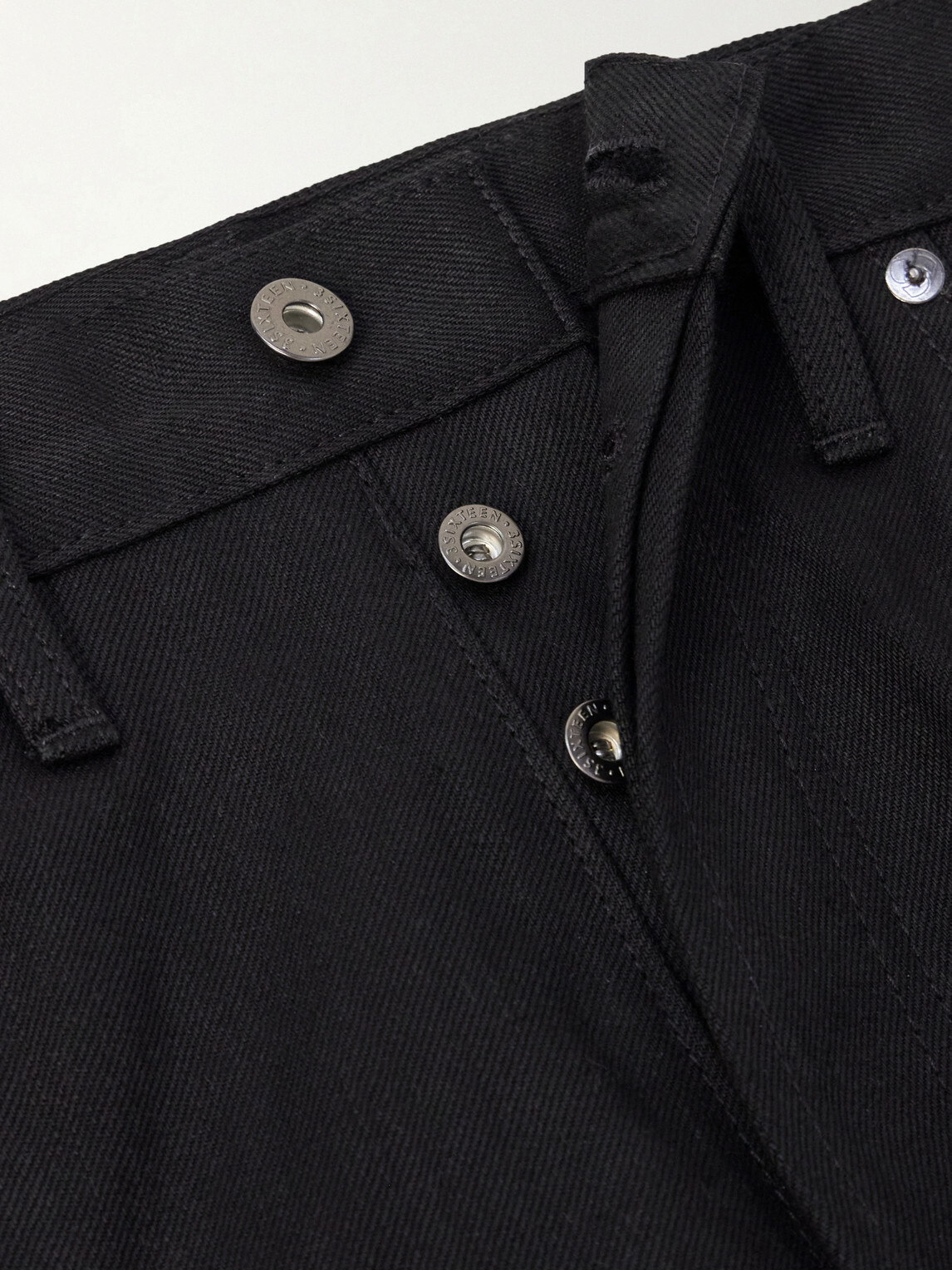 3sixteen - CS-220x Classic Straight-Leg Selvedge Jeans - Black