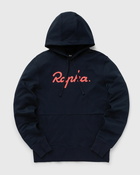 Rapha Logo Pullover Hoodie Blue - Mens - Hoodies