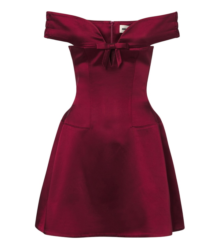 Photo: Shushu/Tong Off-shoulder cotton-blend minidress