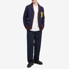 Polo Ralph Lauren Men's Varsity Cardigan in Aviator Navy Combo